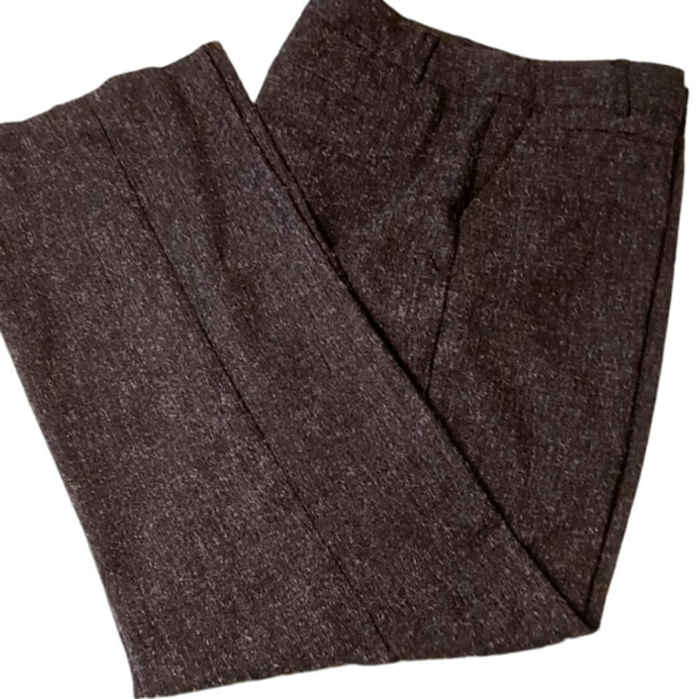 Van Heusen‎ Tweed Stretch Trousers Charcoal Gray Stretch Size 10R